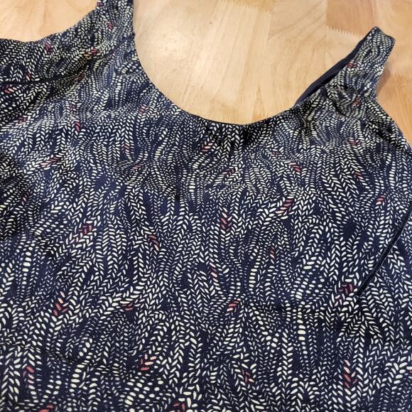 CALIA by Carrie Underwood Navy Patterned Tank Top - Picture 2 of 9